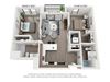 Old Town Lofts 2x2E Floor Plan Old Town Lofts 2x2E Floor Plan
